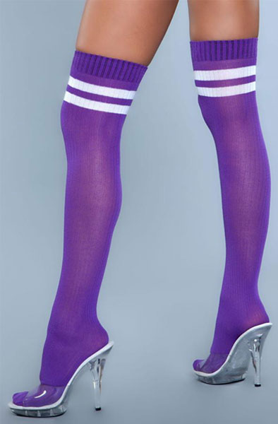 BeWicked Going Pro Overknee-Strümpfe Lila - Sexy Strümpfe 2