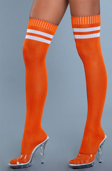 BeWicked Going Pro Overknee-Strümpfe Orange - Sexy Strümpfe 2