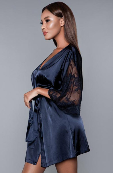 BeWicked Grace Satin Kimono - Bademantel 2