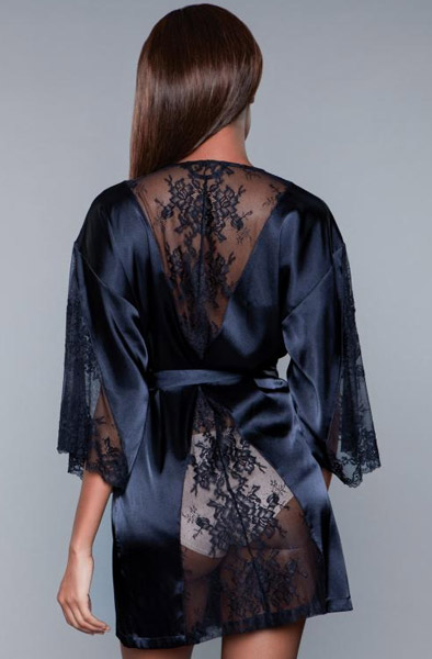 BeWicked Grace Satin Kimono - Bademantel 3
