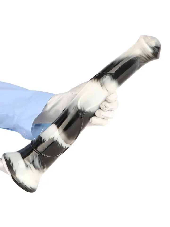 Big Jumpy Dildo Black/White 40 cm - Drachen-Dildo 3 [full]
