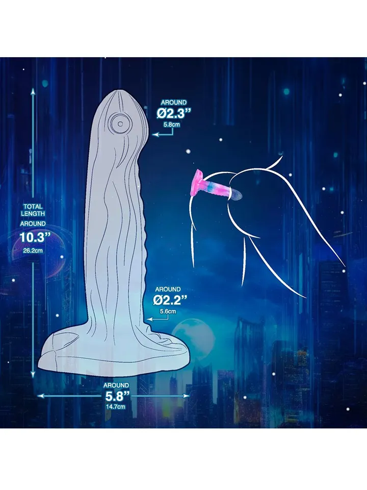 Big Rc Silikon Monster Dildo 26,2 cm - Drachen-Dildo 3