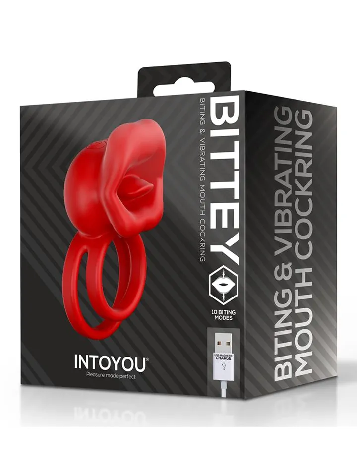 Bittey Cock Ring With Vibration & Biting - Vibrierender Penisring 5 [full]