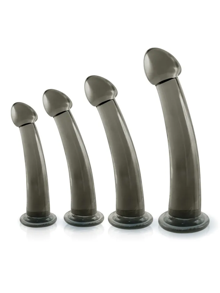 Black Axinite 4 in 1 Anal Plug Kit Set - Analplug Set 1 [full]