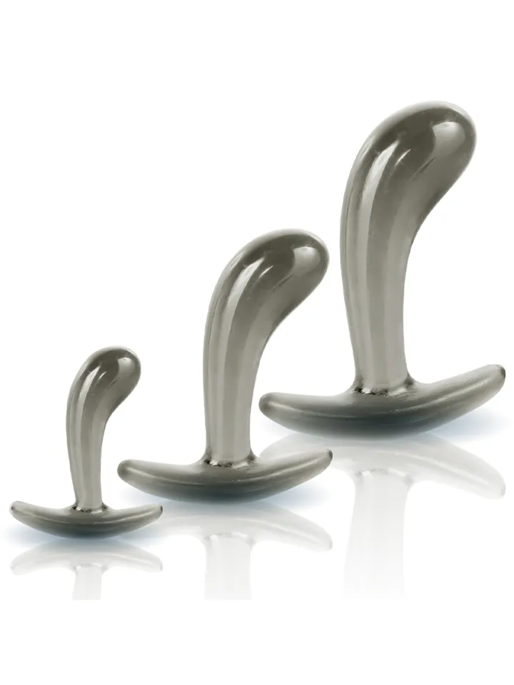 Black Axinite Anal Plug Set Smoke - Analplug Set 1