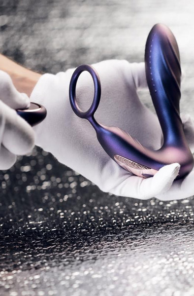 Black Hole Analvibrator mit Cockring - Prostatavibrator mit Penisring 7