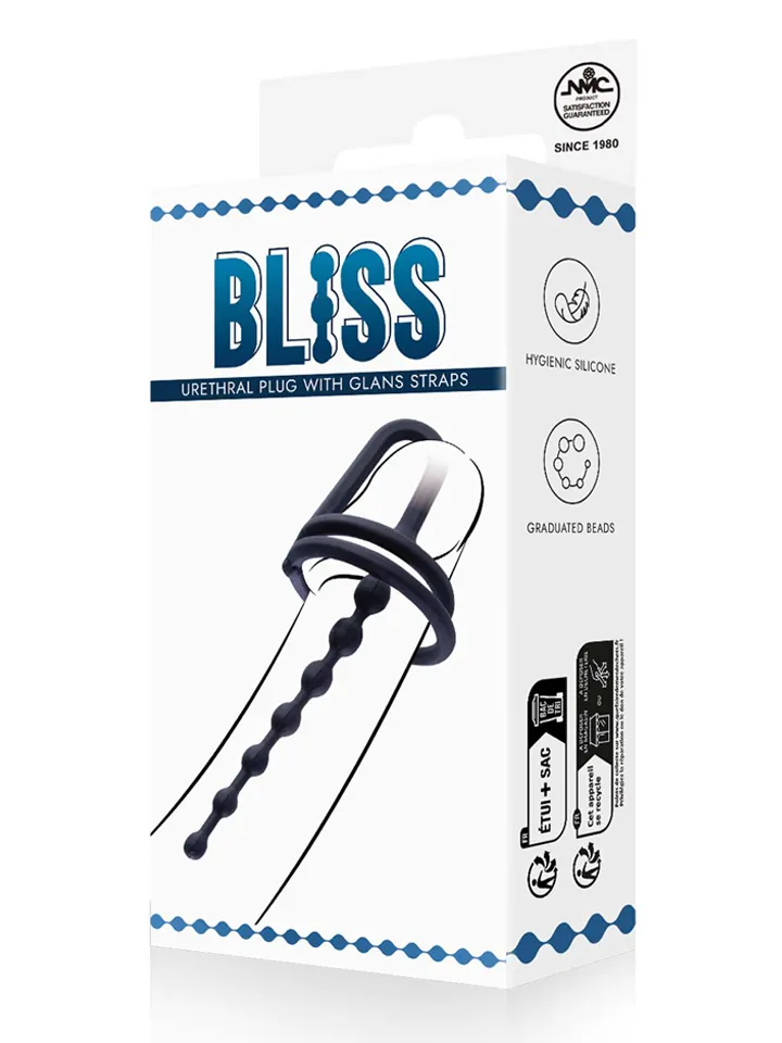 Bliss Harnröhren-Plug mit Eichelriemen - Dilator 2 [full]