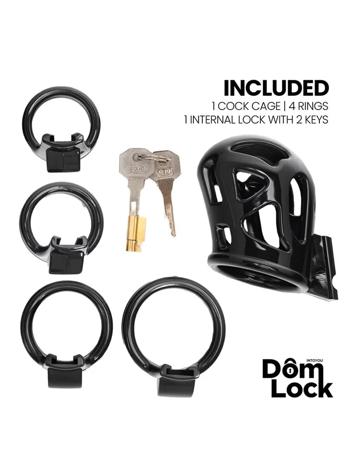 Block Chastity Cage With Internal Lock - Keuschheitskäfig 3 [full]
