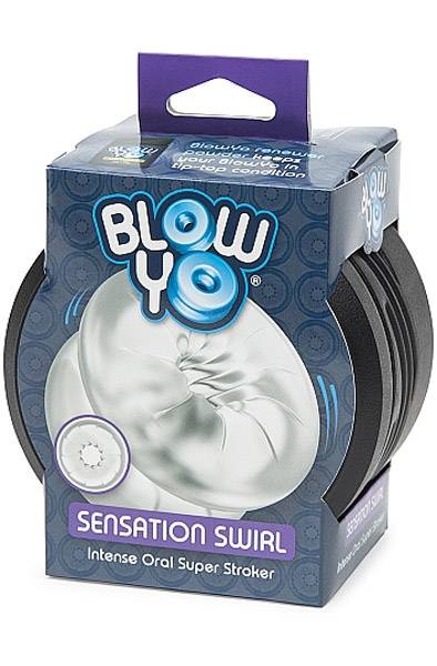 BlowYo Sensation Swirl White - Stroker 3