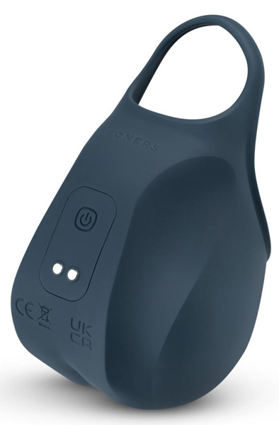 Boners Stimulierender Hodensackbeutel Blau - Kugelvibrator 4