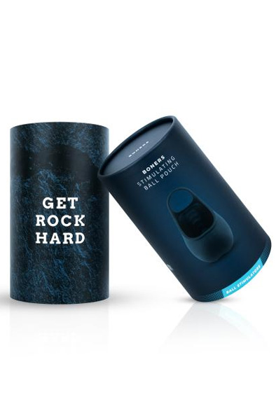 Boners Stimulierender Hodensackbeutel Blau - Kugelvibrator 8