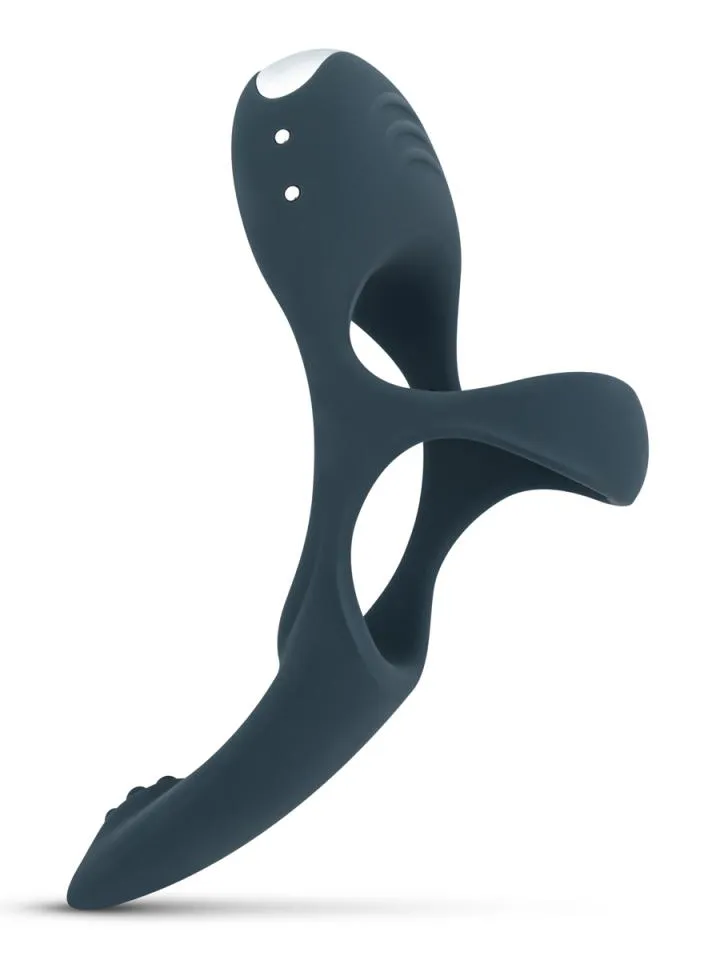 Boners Triple Vibrating Cockring – Blau - Vibrierender Penisring 1 [full]