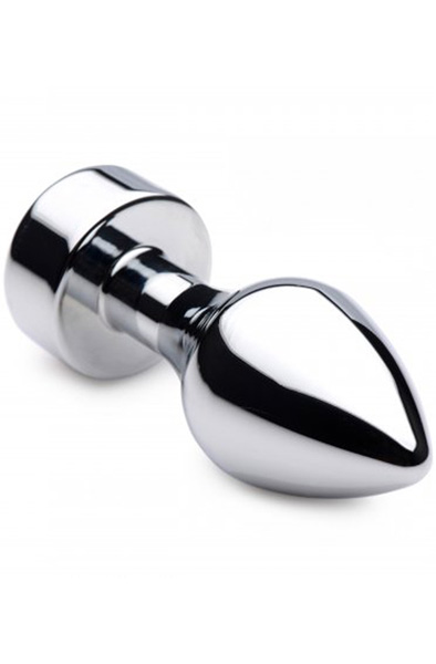 Booty Sparks Aluminum Butt Plug With Pink Crystal Medium - Analplug aus Metall 2