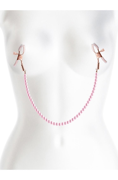 Bound Nippelklemmen D1 Pink - Brustwarzenklammern mit Kette 3