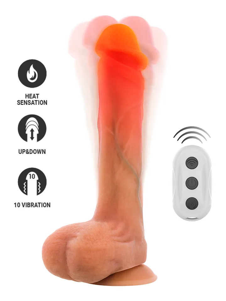 Bradley Vibrating Dildo With Heat Effect 21 cm - Vibrierender Dildo 1 [full]