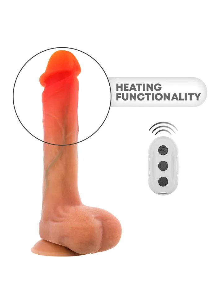 Bradley Vibrating Dildo With Heat Effect 21 cm - Vibrierender Dildo 3 [full]