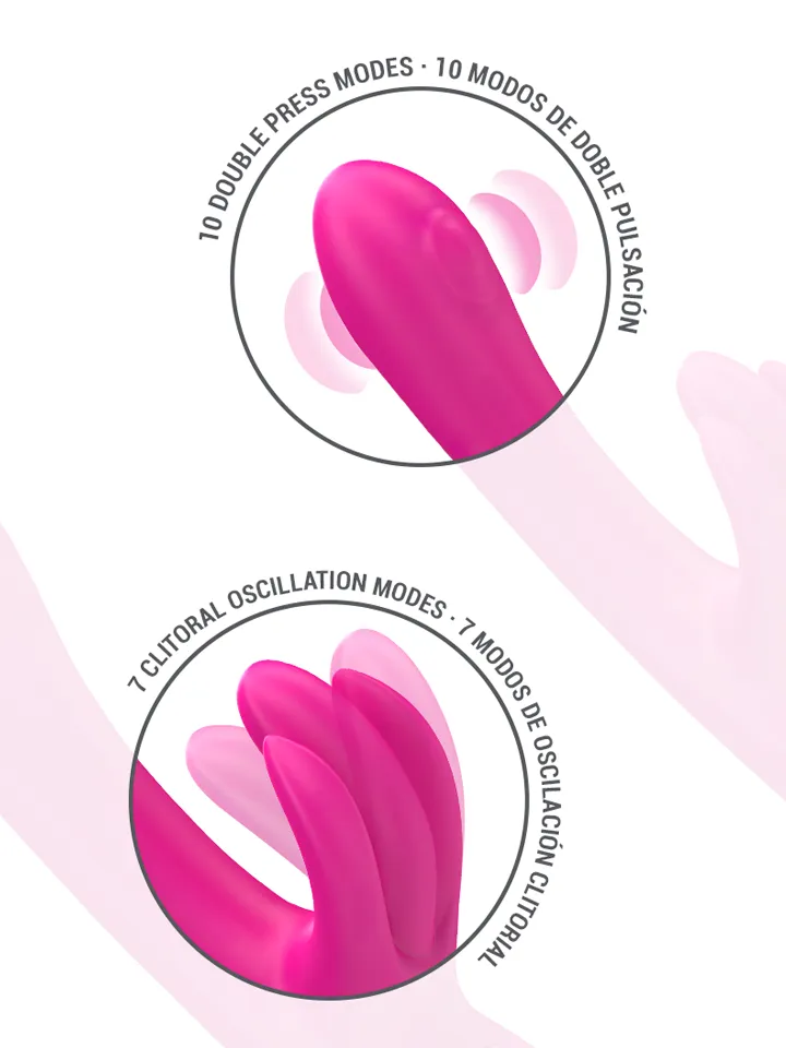 Britney Multifunction Rabbit Vibrator Pink 23 cm - Rabbit-Vibrator 2 [full]
