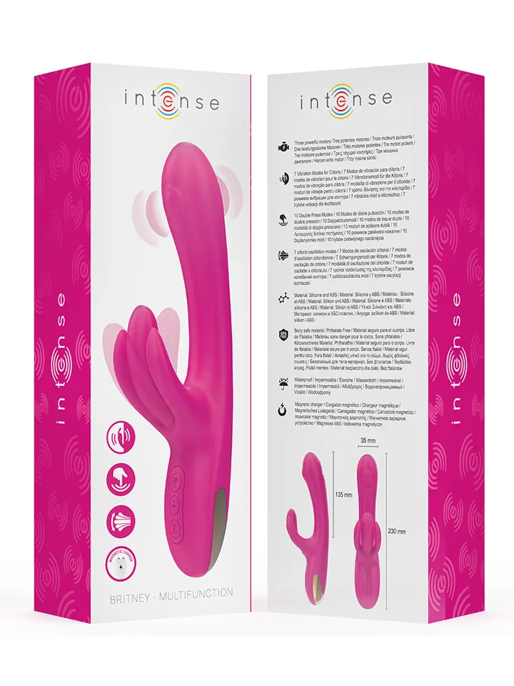 Britney Multifunction Rabbit Vibrator Pink 23 cm - Rabbit-Vibrator 4 [full]