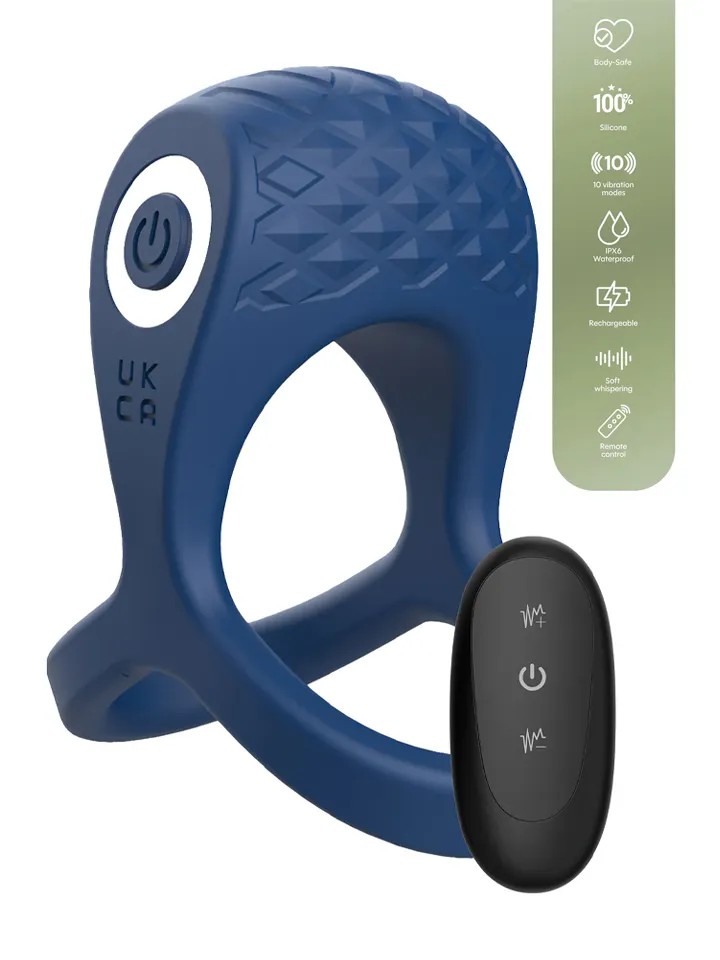 Brutal Ring & Ball Cage Vibrating + Remote - Vibrierender Penisring 1 [full]