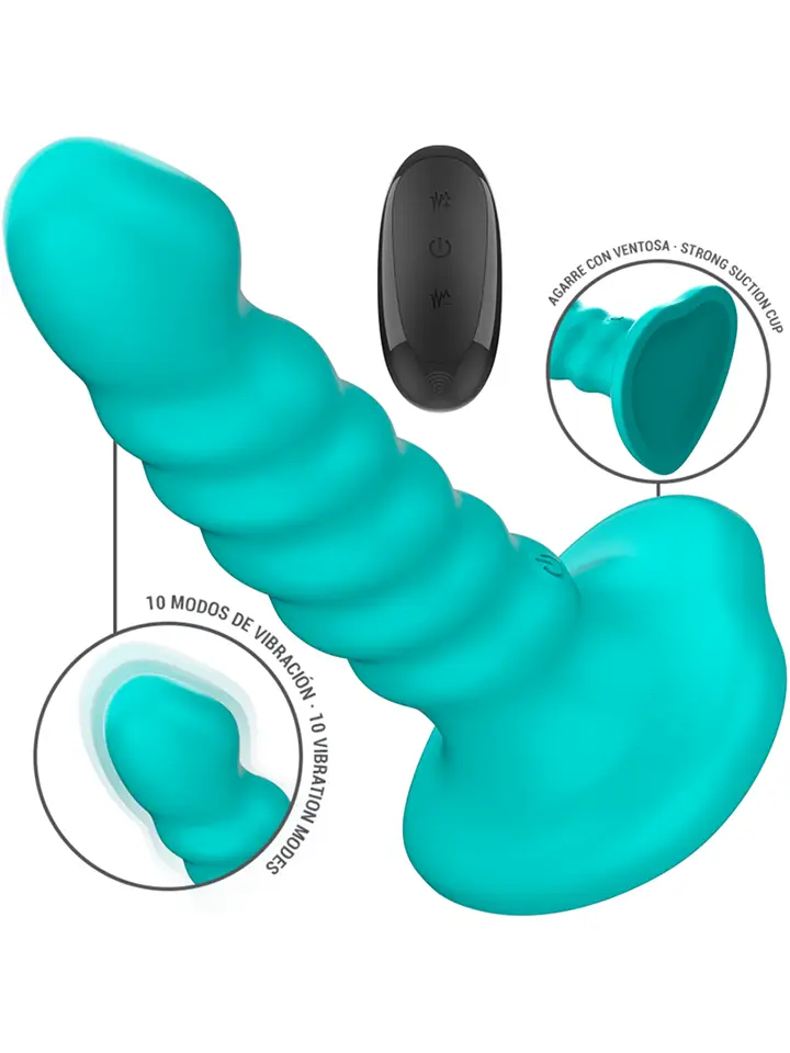 BUFFY Vibrator Spiral – 10 Vibrationsstufen mit Fernbedienung - Vibrierender Dildo 2