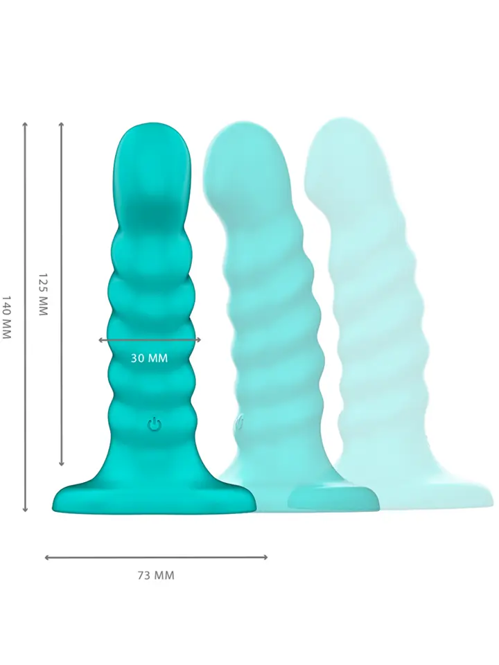 BUFFY Vibrator Spiral – 10 Vibrationsstufen mit Fernbedienung - Vibrierender Dildo 3