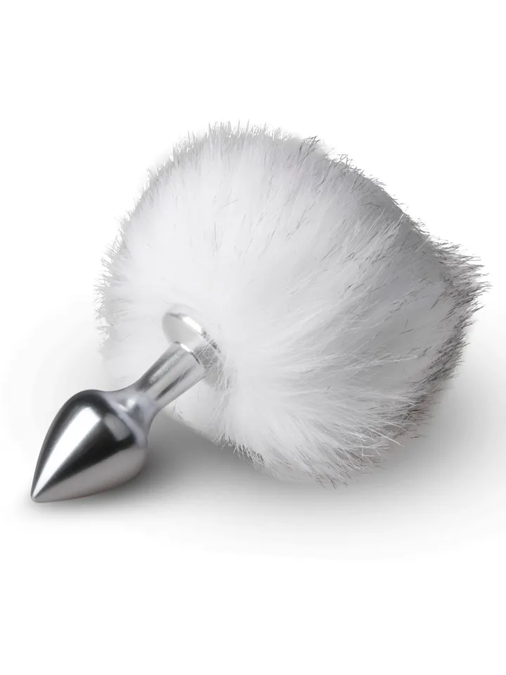 Bunny Tail Plug No. 1 Silver/White - Analplug in Tierform 2 [full]