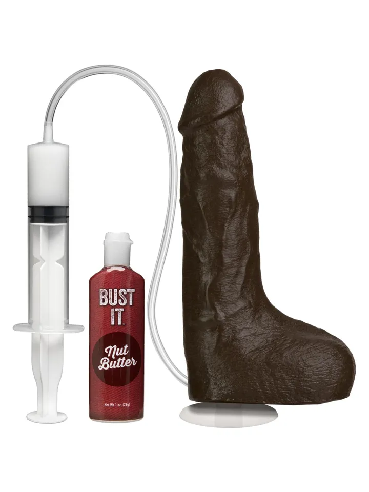 Bust It Squirting Realistic Cock Chocolate - Spritzdildo 1 [full]