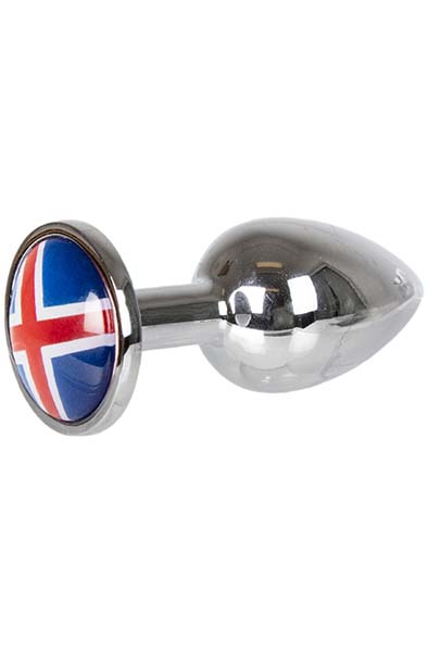 Buttplug With Iceland Flag Small - Analplug aus Metall 1