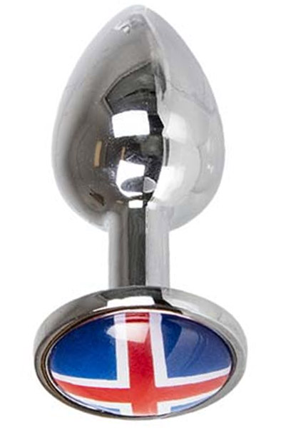 Buttplug With Iceland Flag Small - Analplug aus Metall 2