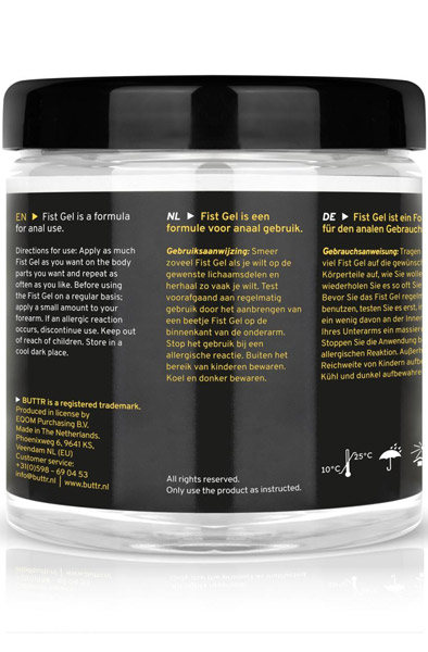 Buttr Transparentes nicht klebendes Fisting-Gel 500 ml - Gleitmittel für Fisting / Analsex 4