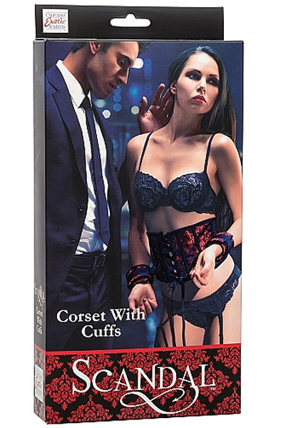 Cal Exotics Scandal Corset With Cuffs - Korsett mit Handschellen 2