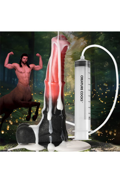 Centaur Explosion Squirting Silicone Dildo 24,5 cm - Drachen-Dildo 3