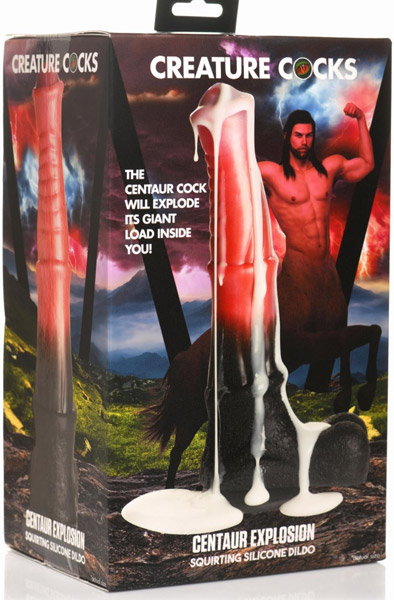 Centaur Explosion Squirting Silicone Dildo 24,5 cm - Drachen-Dildo 7