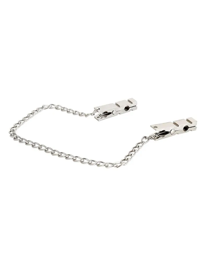 Chain Nipple Clamps Zinc 40,5 cm - Brustklammern mit Kette 2 [full]