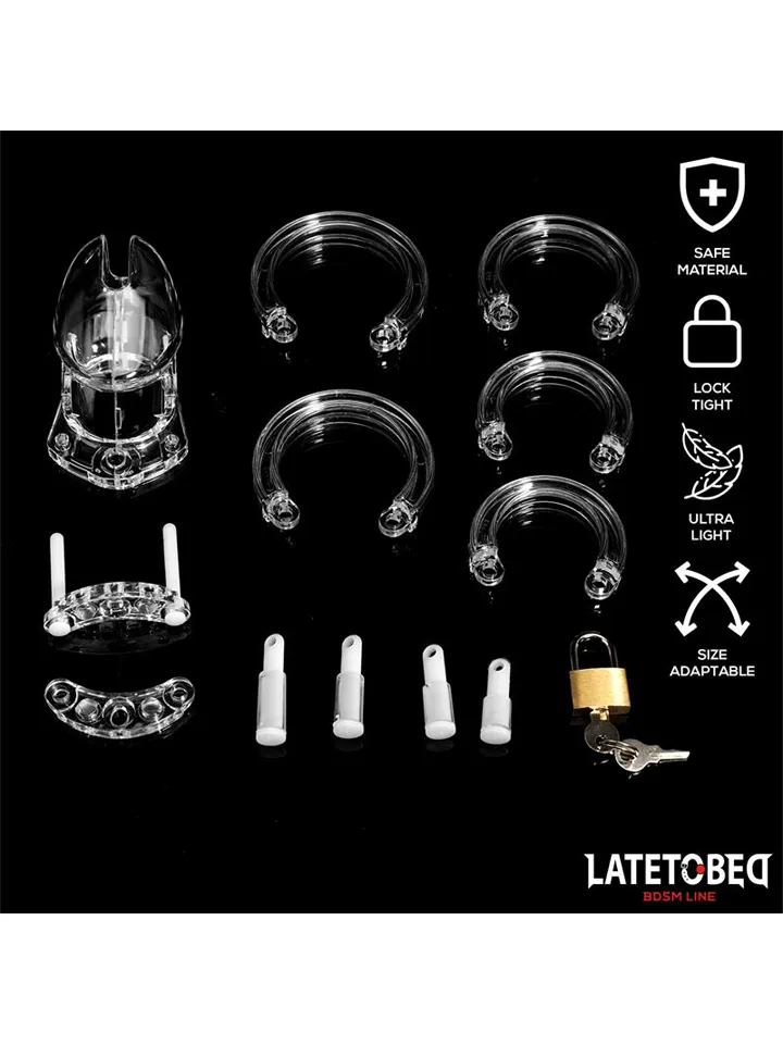 Chastity Cage Short Clear - Keuschheitskäfig 3 [full]
