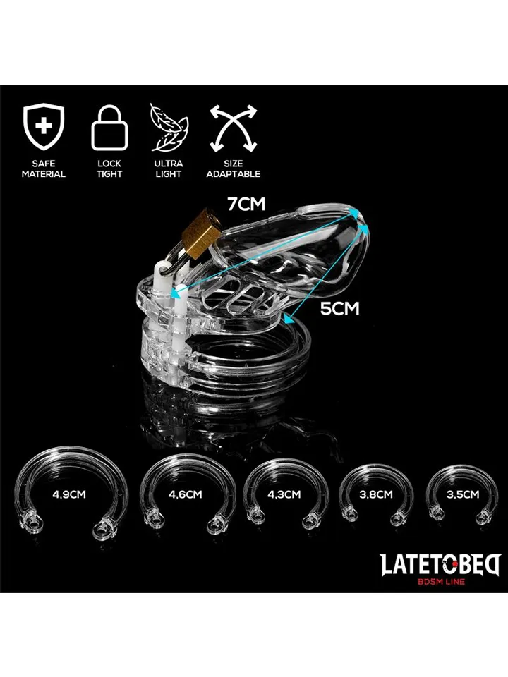Chastity Cage Short Clear - Keuschheitskäfig 4 [full]