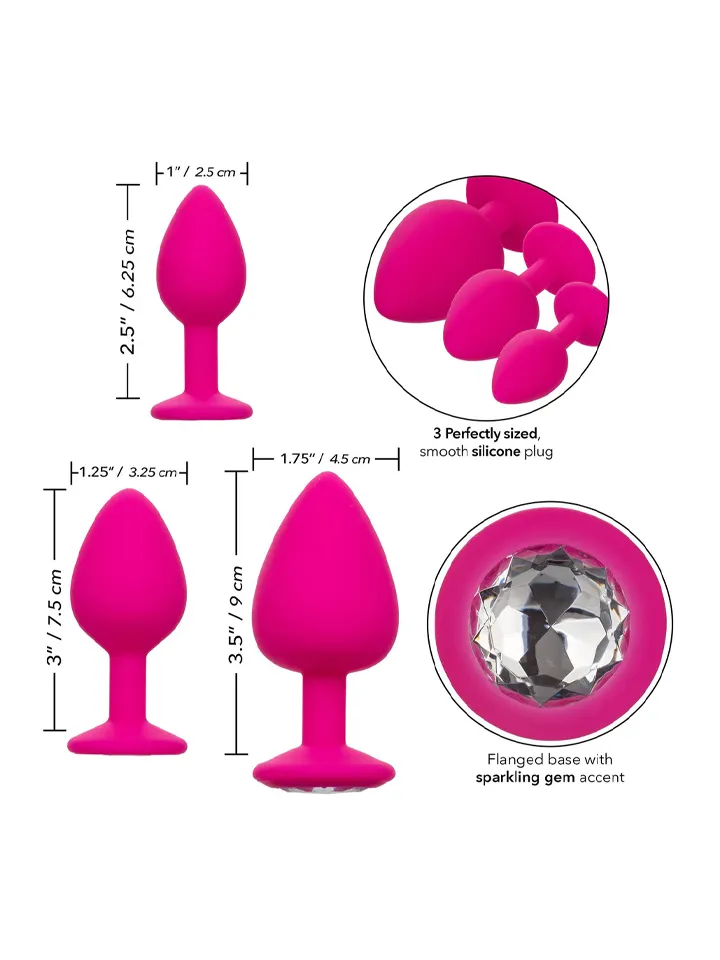 Cheeky Gems Anal Training Kit Pink - Analplug Set 2 [full]