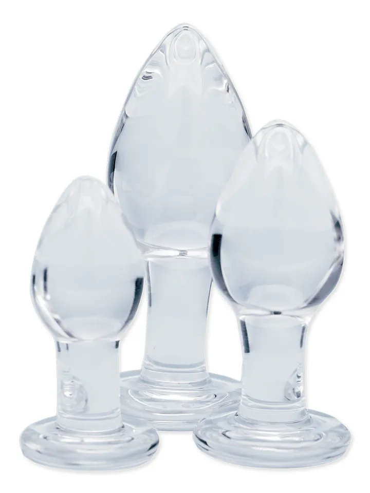 Clarity Utopian Trinity Glass Anal Plug Set - Analplug Set 1 [full]