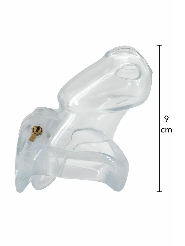 Clear Control Cock Cage Long - Keuschheitskäfig 2 [full]
