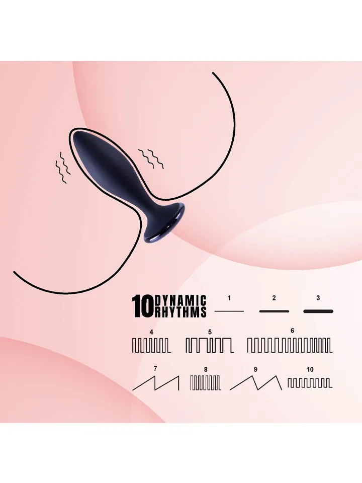 Clogge Vibrating Silicone Butt Plug - Vibrierender Analplug 2 [full]