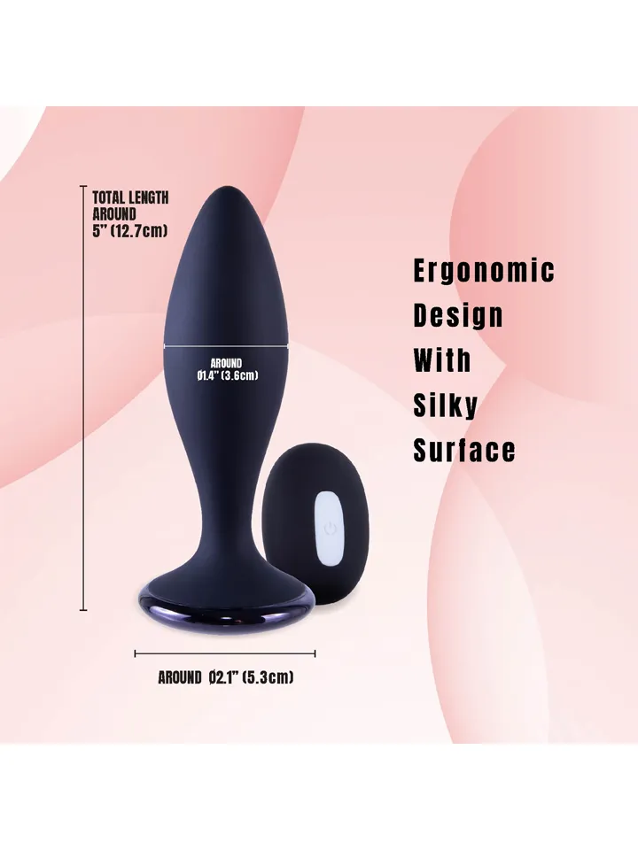 Clogge Vibrating Silicone Butt Plug - Vibrierender Analplug 3 [full]