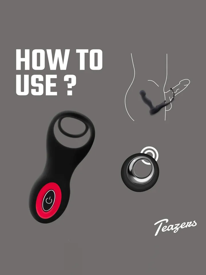 Cock & Ball Ring Prostate Vibrator With Remote - Prostatavibrator mit Penisring 3 [full]