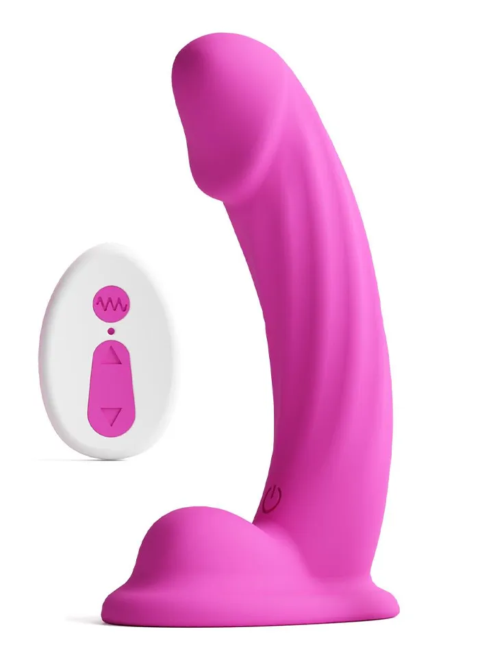 Colours Curve Vibrating Dildo Pink 16,4 cm - Vibrierender Dildo 1 [full]