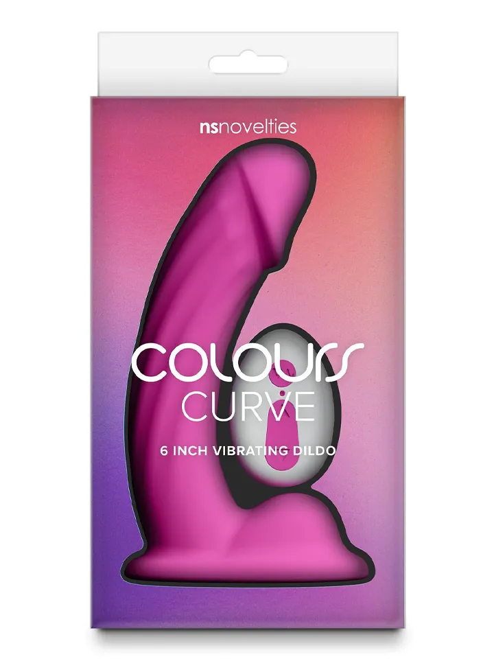Colours Curve Vibrating Dildo Pink 16,4 cm - Vibrierender Dildo 3 [full]