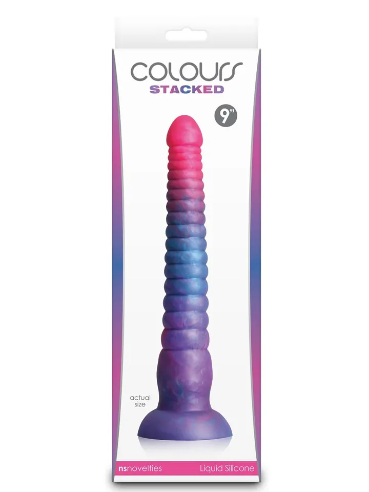 Colours Stacked Dildo Pink/Blue 23 cm - Fantasy-Dildo 2