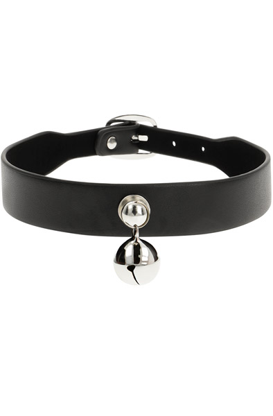Coquette handgefertigter Halsreif mit Glöckchen - BDSM Halsband 2