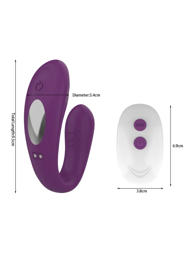 Couples Vibrator With Remote Purple - Paarvibrator 4 [full]