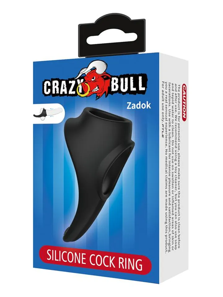 Crazy Bull Zadok Silicone Cock & Testicles Ring - Penis- und Hodensackringe 5 [full]