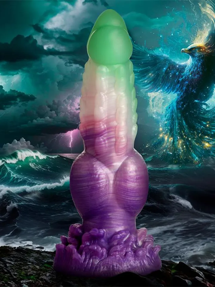 Creature Cocks Aqua Phoenix Silicone Dildo 22 cm - Drachen-Dildo 1 [full]