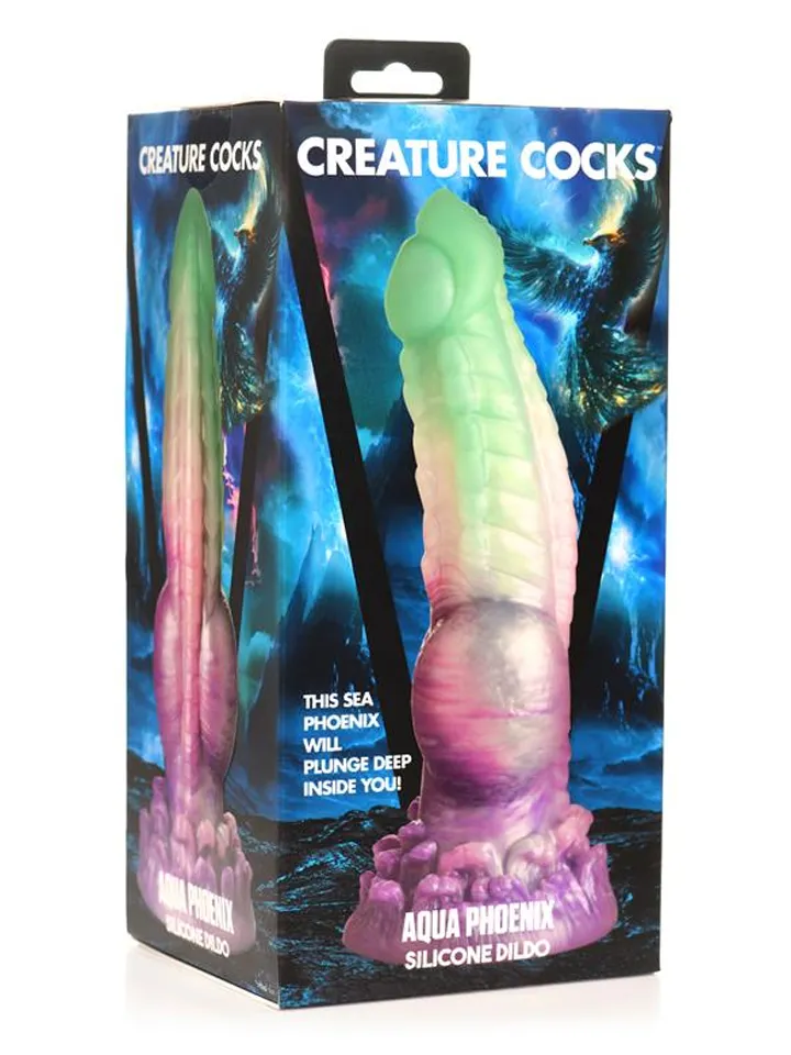 Creature Cocks Aqua Phoenix Silicone Dildo 22 cm - Drachen-Dildo 5 [full]